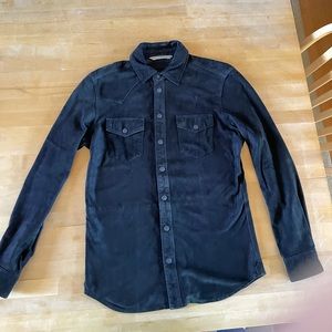 Mango Man Goat Leather Shirt, size USA XS, Fits like Men’s S